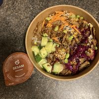 vegan duck Bowl   at Pottsalat in Frankfurt