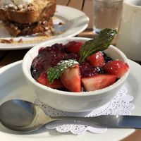 An amazing vegan quinoa porridge  at Green Eggs Cafe - Northern Liberties in Philadelphia