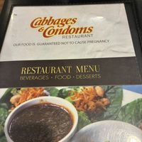   at Cabbages & Condoms Restaurant in Bangkok