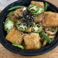 Holds up well in takeout  at The Mongolorian BBQ in Orlando