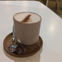 Oat milk chai latte at The Hardware Société in Melbourne