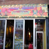 front of cafe at Earwax in Chicago