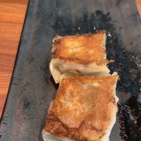 Impossible Gyoza apps were so juicy & flavorful. Every table is equipped with gyoza sauce, seasoning sauce & spice paste, to make your own special dipping sauce.  at JINYA Ramen Bar - 2nd and PCH in Long Beach