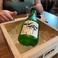 Sake was served with this gorgeous presentation! Really delicious and very affordable.   at JINYA Ramen Bar - 2nd and PCH in Long Beach