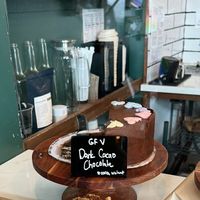 vegan cake option today (6/4/24)  at Grain Artisan Bakery in Snohomish