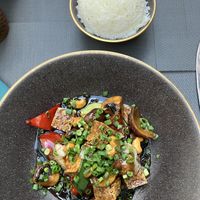 Tofu and mushroom kung pao  at Window To Asia in Funchal