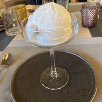 Coconut sorbet  at Window To Asia in Funchal