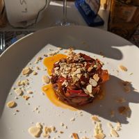 Caponata at Sicilia's Cafè de Mar in Aci Castello