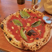 Pizza Marinara (vegan)  at Café Kopenhag in Copenhagen
