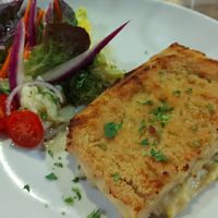 Lasagne vegan at SAÓ in Elche