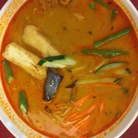 vegan laksa at Simple Life - KLCC in Kuala Lumpur