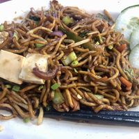 Vegetable noodles  at Borneo Rock Cafe in Semporna