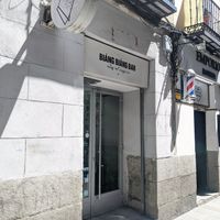 view from outside at Biang Biang Bar in Madrid