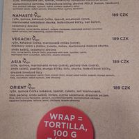 Bowl menu at Natoo   in Prague