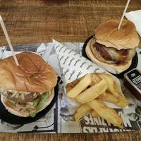 Good fries standard burgers at The Fitzgerald Burger Company in Valencia