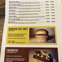 Menu  at The Fitzgerald Burger Company in Valencia