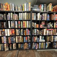 Board game libraryy  at Alphaspel in Hagersten