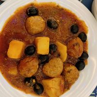 Vegan meatballs (La Cantina) at PortAventura World in Tarragona