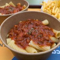 Vegan bolognese (Sesame Street area) at PortAventura World in Tarragona