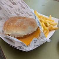 Vegan burger (Sesame Street area) at PortAventura World in Tarragona