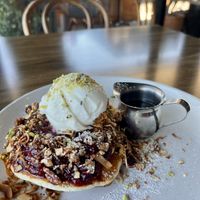 Vegan by default. Comes with coconut ice creamm  at Frank Food in Hamilton