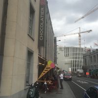 Shop from the outside  at Laurent Gerbaud Chocolatier in Brussels