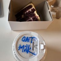 Red velvet and coffee was ok  at Vegan House - Bukit Damansara in Kuala Lumpur