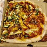 (Slighty battered) Balinese pizza  at Vegan House - Bukit Damansara in Kuala Lumpur