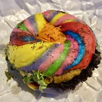 Rainbow bagel  at Vegan House - Bukit Damansara in Kuala Lumpur