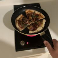 but pizza has to made crispy again😄 at Vegan House - Bukit Damansara in Kuala Lumpur