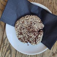 Dark choclat Tahini Cookie 2.40 ❤️❤️❤️❤️💚🌈 at A Little Lost in Munich
