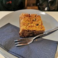 Tahini blondie (highly recommend) at A Little Lost in Munich