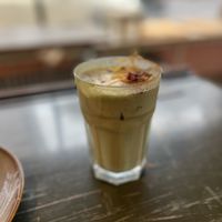 Matcha lattee  at A Little Lost in Munich