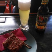 Brownie and Natur Radler at A Little Lost in Munich