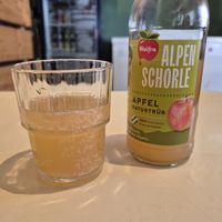 A lovely carbonated apple drink at A Little Lost in Munich