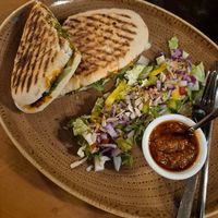 Panini with vegan pesto at Blómasetrið - Kaffi Kyrrð in Borgarnes