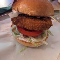 Chicken burger at Plant. Eat. Licious in Bath