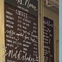 Part of the Drinks menu 🤎  at Plant. Eat. Licious in Bath