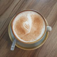 Chai latte with oat milk 🙂 at Plant. Eat. Licious in Bath