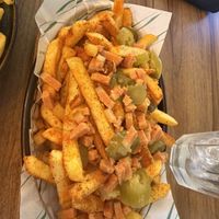 Loaded fries  at Plant. Eat. Licious in Bath