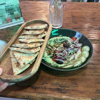 pesto hummus bowl (so good)  at Plant. Eat. Licious in Bath