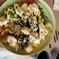  Vegan bowl with began truffle mayo   at Spill Saluhall & Eatery in Kiruna