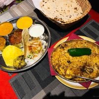 Biriyani with Thali at Kerala Indian Restaurant in Kyoto
