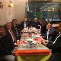 Big party Kyoto officials at Kerala Indian Restaurant in Kyoto