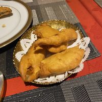 Vegetable pakoras  #Veganuary at Kerala Indian Restaurant in Kyoto