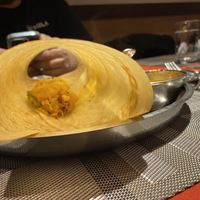 Dosa filling - doesn’t look like much, but it was a decent meal in terms of Japan sizes  #Veganuary at Kerala Indian Restaurant in Kyoto