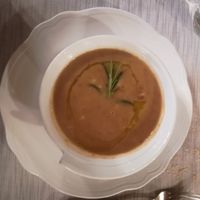 Pasta e fagioli at Chalet Ristorante Piereni in Tonadico
