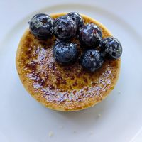 Creme brulee tart at Disneyland - Cafe Orleans  in Anaheim