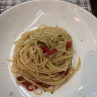 Spaghetti aglio olio  at Pasta te Zenga in Shkoder