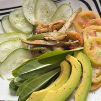 Fresh salad  at Café El Mago in Trinidad